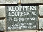 KLOPPERS Lourens M. 1939-