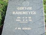 RADEMEYER Gertjie 1955-1955