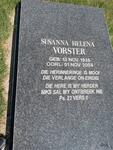 VORSTER Susanna Helena 1935-2004