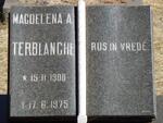TERBLANCHE Magdalena A. 1908-1975