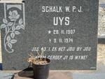 UYS Schalk W.P.J. 1907-1974