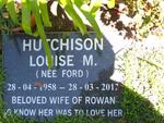 HUTCHINSON Louise M. nee FORD 1958-2012