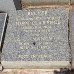 BECKER John Clarence 1904-1976 & A.G. 1905-1979
