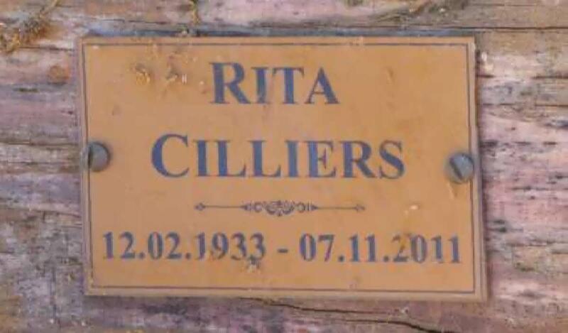 CILLIERS Rita 1933-2011