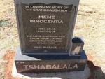 TSHABALALA Meme Innocentia 1983-2007