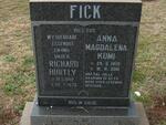 FICK Richard Hurtly 1902-1973 & Anna Magdalena KUMI 1909-2001
