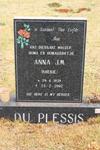 PLESSIS Anna J.M., du 1939-2002