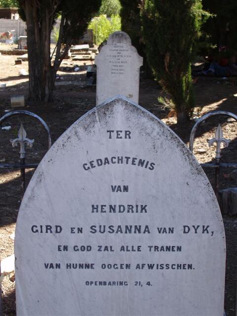 DYK Hendrik Gird, van & Susanna