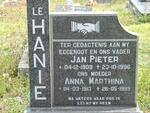 HANIE Jan Pieter, Le 1908-1996 & Anna Marthina 1913-1999