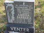 VENTER Amelia Barbara 1976-1981