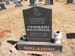 DHLAMINI Tembani Beatrice 1951-2007