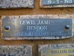 HENDON Lewis James 1944-1998