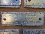 MARRYATT Winsome Lillian 1917-1996