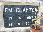 CLAYTON E.M. 1917-2001