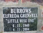 BURROWS Elfreda Grenfell 1940-2004