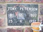 PETERSEN Tony 1920-1998