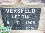 VERSFELD Letitia 1909-2001