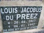 PREEZ Louis Jacobus, du 1917-1992
