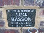 BASSON Susan 1898-1988
