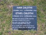 CALOTHI Ivan 1906-1996 & Ethel 1914-2004