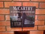 McCARTHY E.B. 1952-2013
