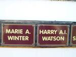 WINTER Marie A. :: WATSON Harry A.I.