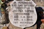 ROODMAN Jacoba Sophia 1943-1953