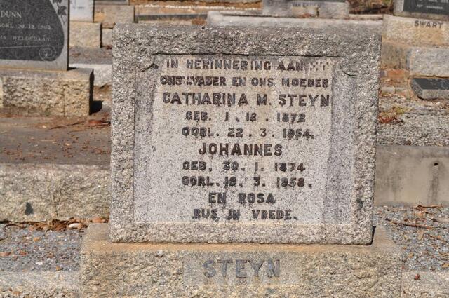 STEYN Johannes 1874-1958 & Catharina M. 1872-1954