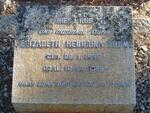 THOM Elizabeth Hendrina 1855-1925