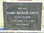 DEMPERS Susanna Magdalena nee VAN DER MERWE 1904-1983