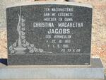 JACOBS Christina Magaretha nee VERMEULEN 1910-1981