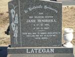 LATEGAN Janie Hendrieka 1941-1997
