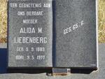 LIEBENBERG Alida M. 1889-1977