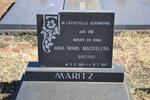 MARITZ Anna Maria Magdalena nee COETZEE 1918-1997