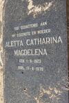 OTTO Alfonso Cancius 1925-1992 & Aletta Catharina Magdelena KOCK 1923-1975