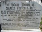 ABEL Charles Wolseley 1876-1901