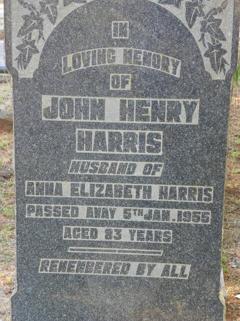 HARRIS John Henry -1955