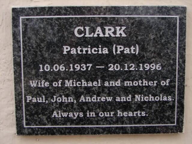 CLARK Patricia 1937-1996
