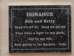 DONAHUE Bob -1991 & Betty -2008