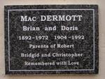MacDERMOTT Brian 1892-1972 & Doris 1904-1992
