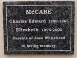 McCABE Charles Edward 1880-1966 & Elizabeth 1896-2000
