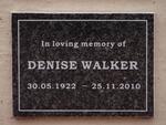 WALKER Denise 1922-2010
