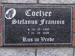 COETZEE Stefanus Francois 1956-2008