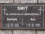 SMIT Sampie 1933-2000 & Ria 1929-2010