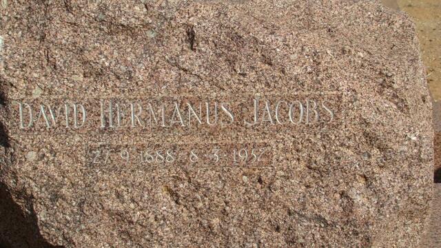 JACOBS David Hermanus 1888-1952