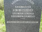 BURGER B.B. 1859-1928
