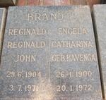 BRANDT Reginald Reginald John 1904-1971 & Engela Catharina HAVENGA 1900-1972