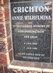 CRICHTON Annie Wilhelmina 1908-1992