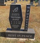MZOZOYANA Thandiwe Jeanet 1912-2000