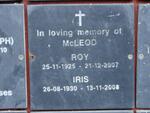 McLEOD Roy 1925-2007 & Iris 1930-2008
